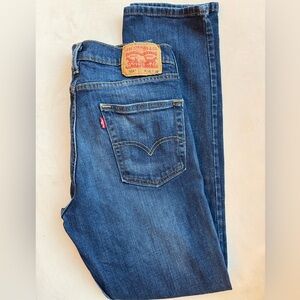 Levi's Men's Straight Jeans in Classic Blue Denim